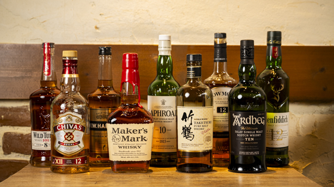 kunsei lover fumo - メイン写真:ウイスキー　・・・アイラモルトを中心に幅広くラインナップ