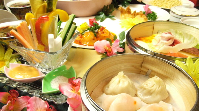香港海鮮飲茶樓 - 料理写真:女子会で人気の　“楊貴妃コース”　ヘルシーですよ♪