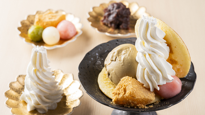 和風かふぇ金皓庵 - メイン写真:手包みどらやき／トッピングでオリジナルのどら焼きを作れます