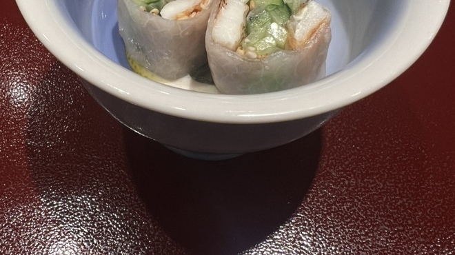 鮨たかし - 料理写真:穴子きゅうり