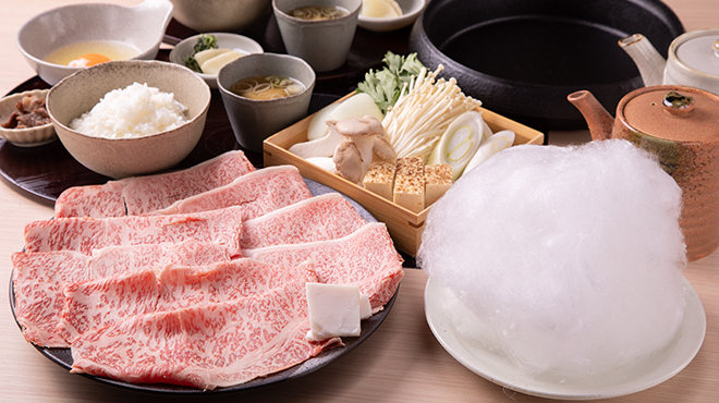 和牛すき焼きぱんが - メイン写真:すき焼きセット（特上）2人前