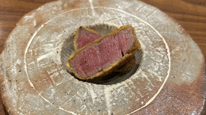 和食渡辺 - 料理写真:熊本産赤牛のヒレカツ