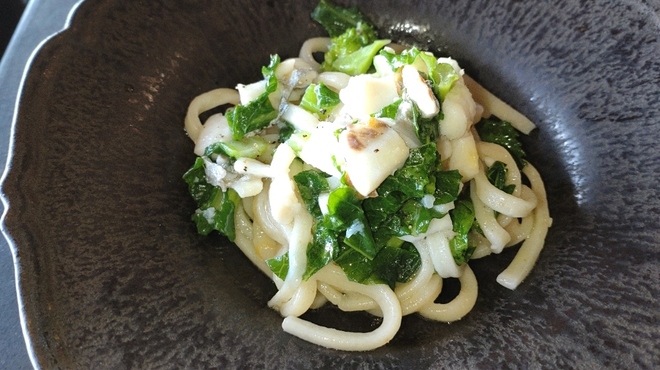 ラ カーサ ヴェッキア - 料理写真:タチウオと菜の葉のパスタ