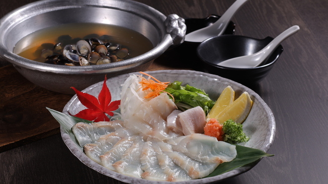 和食居酒屋 旬門 - 料理写真:ヒラメしゃぶ