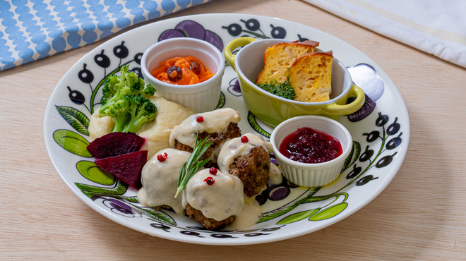 おふろcafe utatane - 料理写真:ママの手ごねミートボールプレート