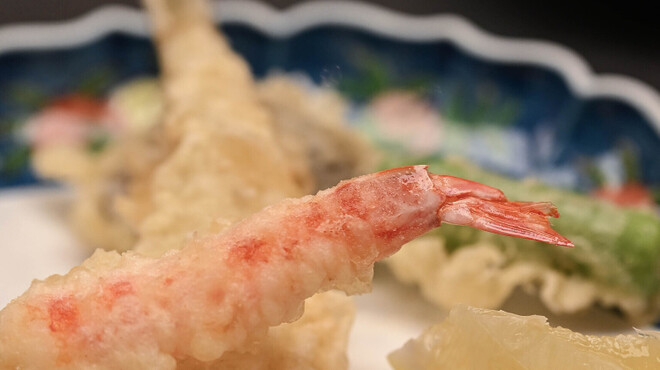 羽衣 - 料理写真:【天麩羅（てんぷら）】、"基圍蝦（さやまき、ちいさめのくるまえび）"