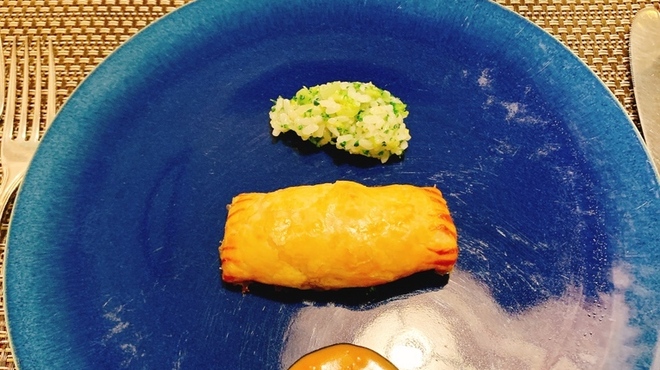 バーデンバーデン - 料理写真:スズキのパイ包み　アメリケーヌソース　ブロッコリーリゾット添え