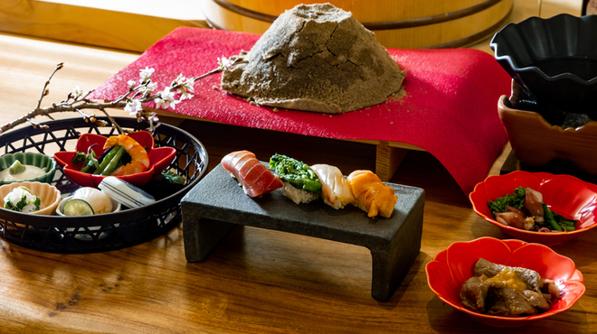 鹿児島黒毛和牛とお寿司会席五感 - メイン写真: