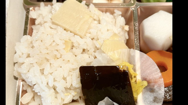 泉竹 - 料理写真:筍ご飯　南瓜　byまみこまみこ