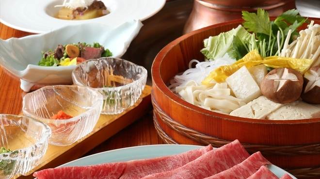 スギモト - 料理写真:黒毛和牛しゃぶしゃぶコース