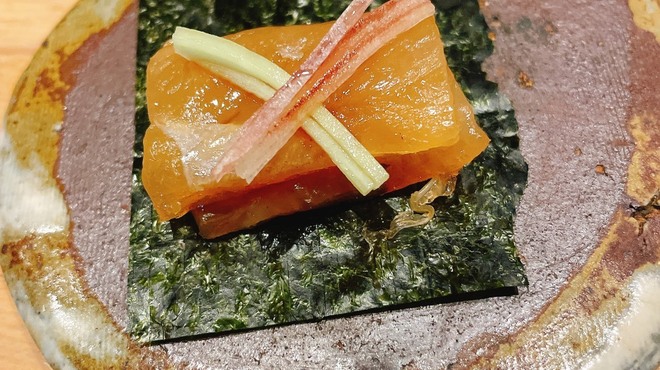 古町 千 - 料理写真:胸肉の昆布締め