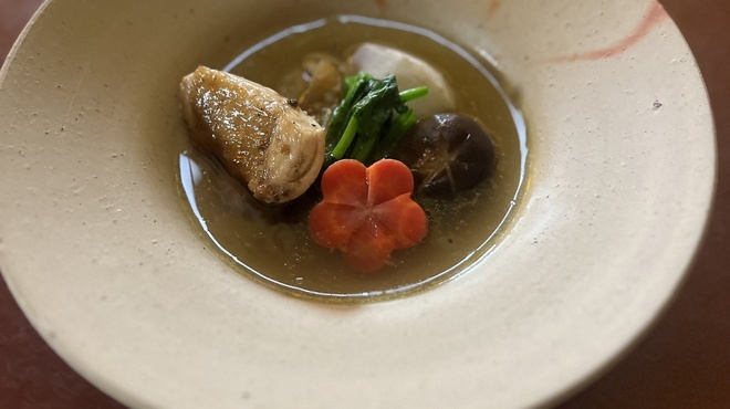 MOT - 料理写真:黒峰軍鶏のガイトムカミン　雑煮仕立て