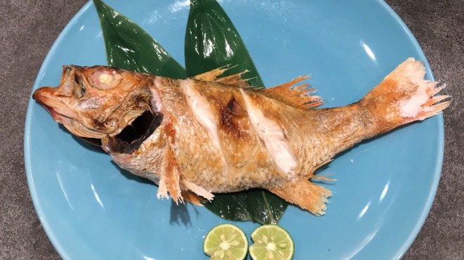 旬菜魚 藍 - 料理写真:間人から毎日届くノドクロの炭火焼きは絶品
