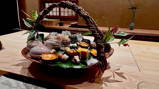 蛸薬師 ふるかわ - 料理写真:１月の八寸、真冬の銀世界を表現