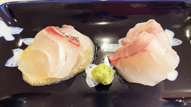 寿し島川 - 料理写真:２種の鯛の食べ比べ