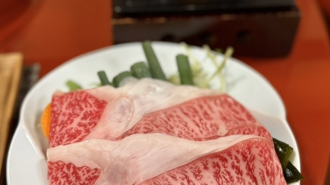 柿安 - 料理写真:黒毛和牛のしゃぶしゃぶ