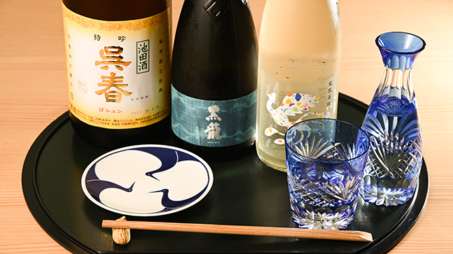 炭焼き かどた/お料理すゞ㐂 - ドリンク写真:おすすめの日本酒