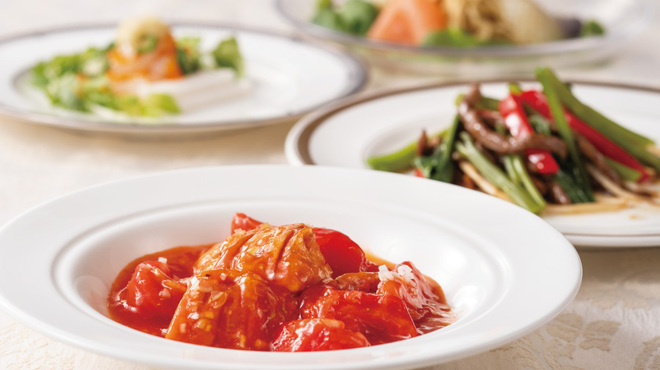 中国料理 桃園 - 料理写真:7月　夏の恵みランチ