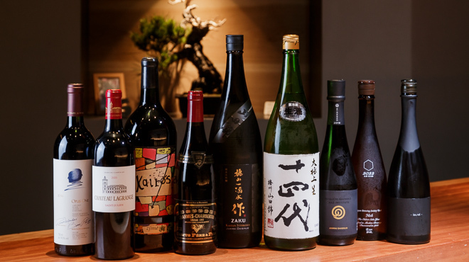 阿く津 - ドリンク写真:拘りのワイン、日本酒