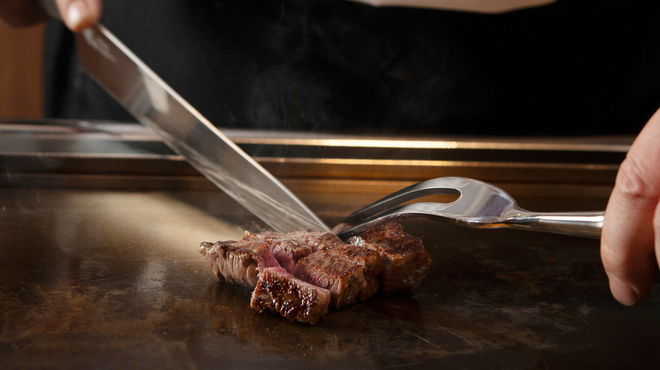 神戸牛鉄板ステーキ沙耶香 - 料理写真:ステーキ