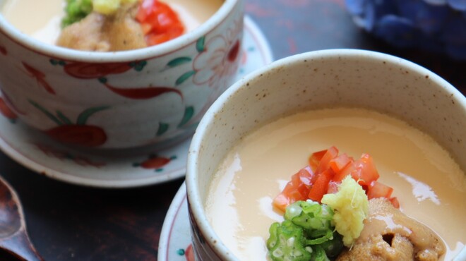 割烹峰屋 - 料理写真:峰屋の夏の名物『冷製茶碗蒸し』