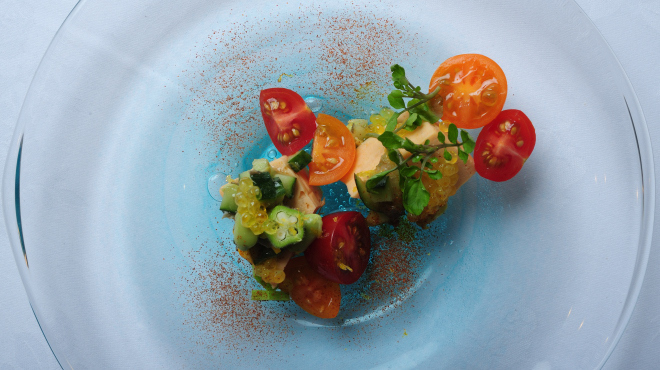 depicter. - 料理写真:北海道トキシラズテリーヌ 夏野菜のサラダ仕立て