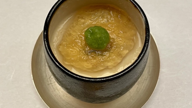 京都 つる家 - 料理写真:先付　茶碗蒸し　中には大きめの切身の鰻