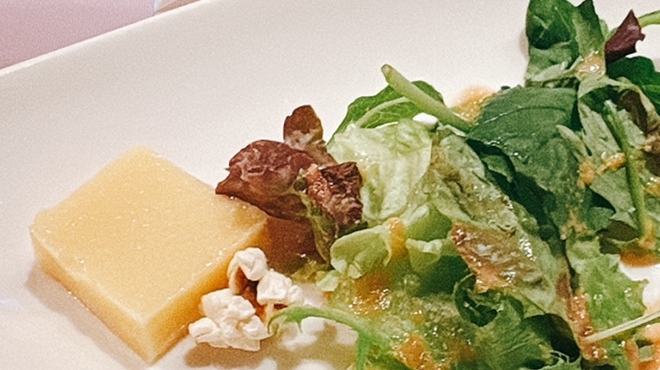 シカン - 料理写真:ポップコーンと珍しいコーンのお豆腐