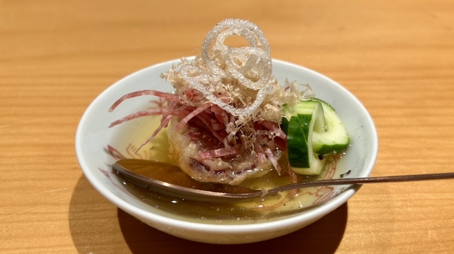 華丸吉日 - 料理写真:無花果の冷たい揚げ出し