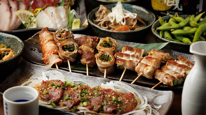 野菜巻き串・焼き鳥・餃子食べ飲み放題×個室完備 筑紫亭 - メイン写真: