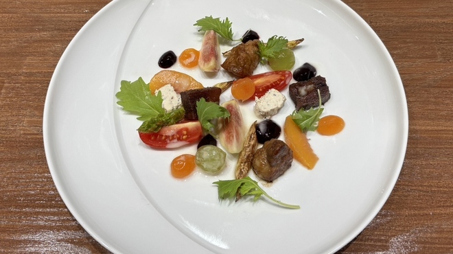 西洋風料理 熱海 KOUWA - 料理写真:【前菜②】お肉とフルーツの前菜