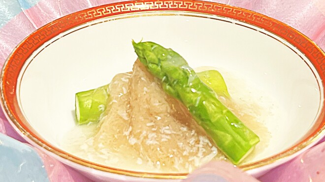 中国料理ベルビュー慶招樓 - 料理写真:衣笠茸とアスパラの煮込み