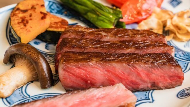 人形町今半 本店 - 料理写真:黒毛和牛ステーキ定食【赤身80g】