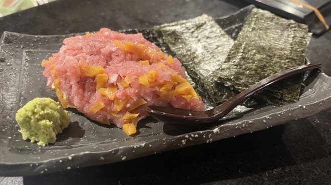 てしごとや - 料理写真:おつまみトロたく
