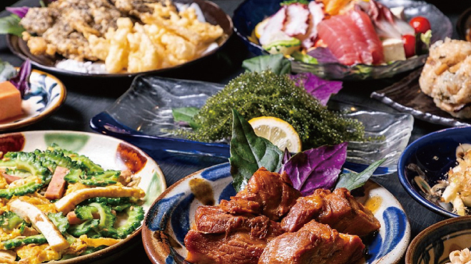 Jidori to Okinawa Shabu Shabu Private rooms Izakaya Kuronagi Tennoji Abeno Gochiso Biru Ten