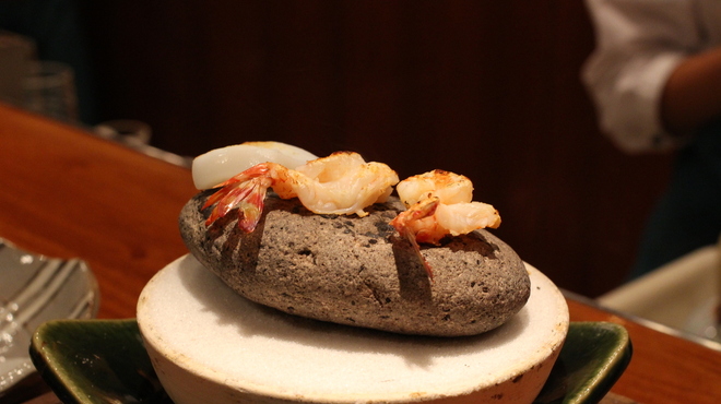 和やまむら - 料理写真:焼いてるところ