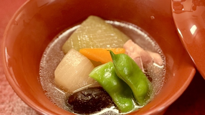 味心 すず木 - 料理写真:冬瓜の炊き合わせ
