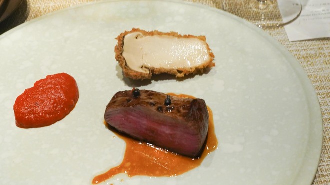 SUGALABO - 料理写真:薩摩和牛、赤万願寺唐辛子、雲南省直送の松茸