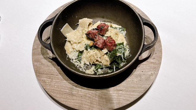 オットセッテ トマム - 料理写真:ビッツオッケリ 鹿肉のモルタデッラ カーボロネロ