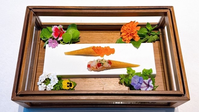 オットセッテ トマム - 料理写真:イクラと牡丹海老のコルノ
