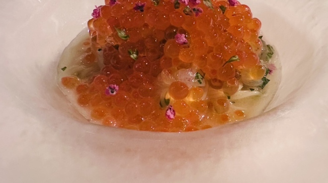 ミクニ - 料理写真:北海道いくらの冷製パスタ