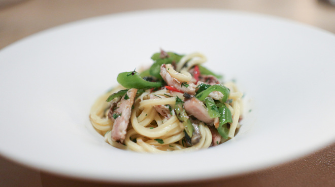 Itsuki - 料理写真:２０２５年１０月再訪：北海道 秋刀魚　京都 万願寺唐辛子☆