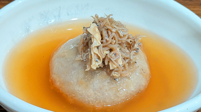 四季彩しをり - 料理写真:はも饅頭 湯葉ちりめん
      