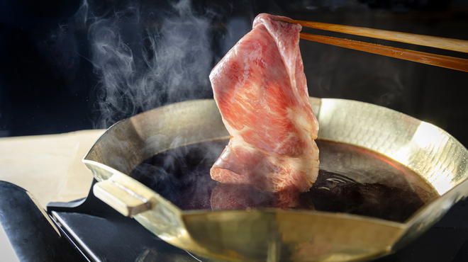 御料理 無窮 - 料理写真:名物しゃぶすき