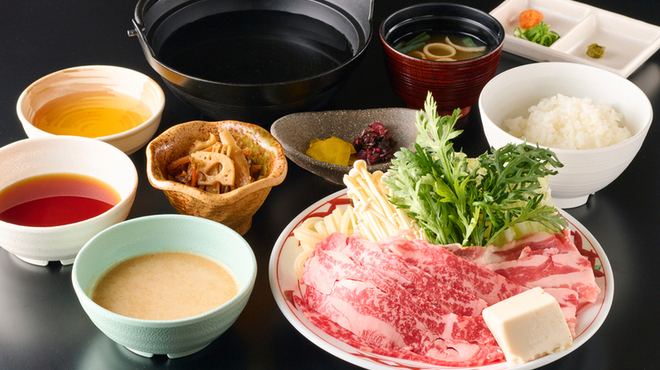 ごまいち - 料理写真:牛豚しゃぶしゃぶ御膳