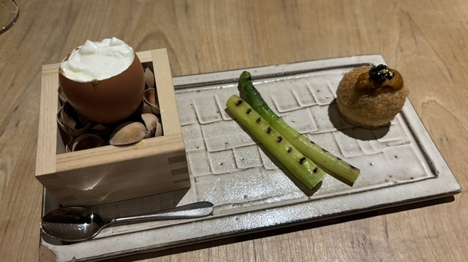 ダイニングルーム バイ ザ ビワコ セトレ マリーナびわ湖 - 料理写真:旅の始まり、いわゆる前菜かも鴨( ・∇・)