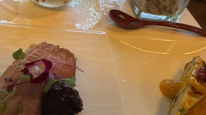 la mura 神戸会下山 - 料理写真:前菜は発酵料理となこと。ザクザク食べる穀物サラダが特に美味しかったです。