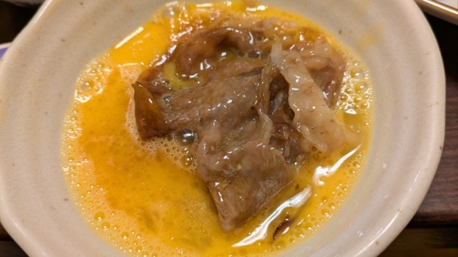 本 せきぐち - 料理写真:１回目は溶き卵で