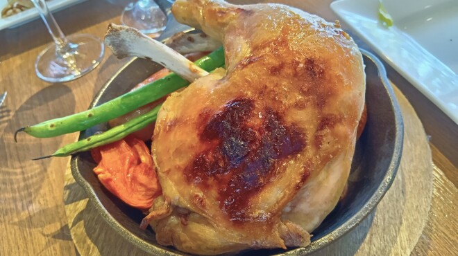 オールデイダイニング カルイザワグリル - 料理写真:国産鶏と骨付きソーセージのグリル