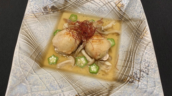 瓢 - 料理写真:手羽餃子茸あんかけ